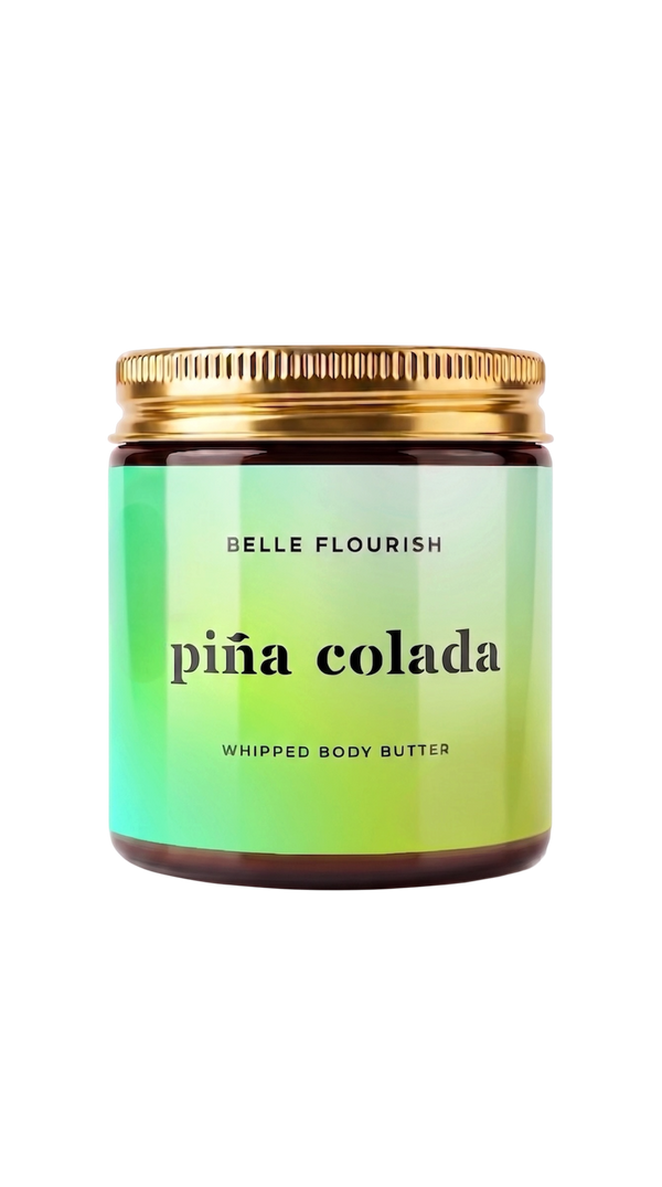 piña colada whipped body butter